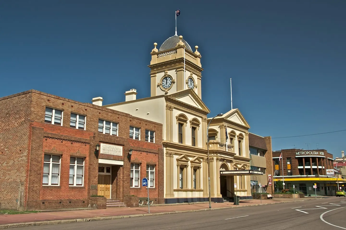 Maitland Town Hall on High Street, in the heritage core where we do most of our rewiring and switchboard work